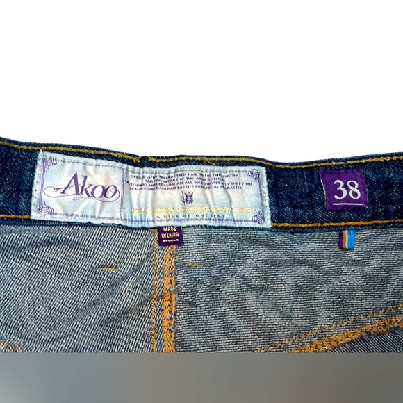 AKOO Men’s size 38 jeans/designer/Hip Hop/Street wear/ - Picture 5 of 10